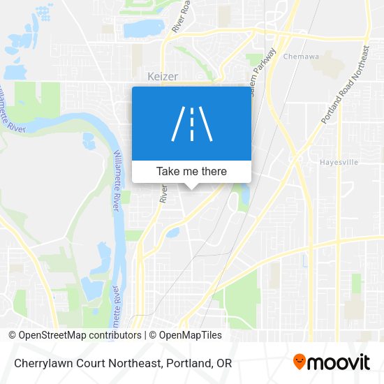 Mapa de Cherrylawn Court Northeast