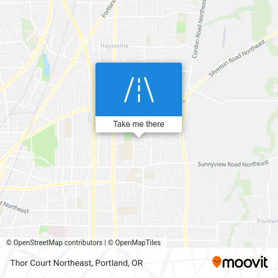 Thor Court Northeast map