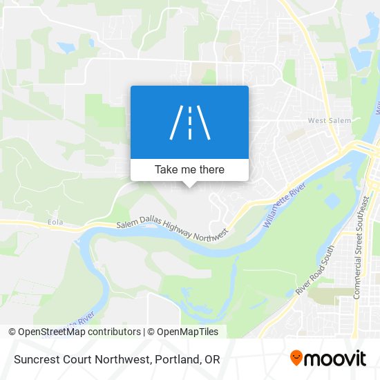 Mapa de Suncrest Court Northwest