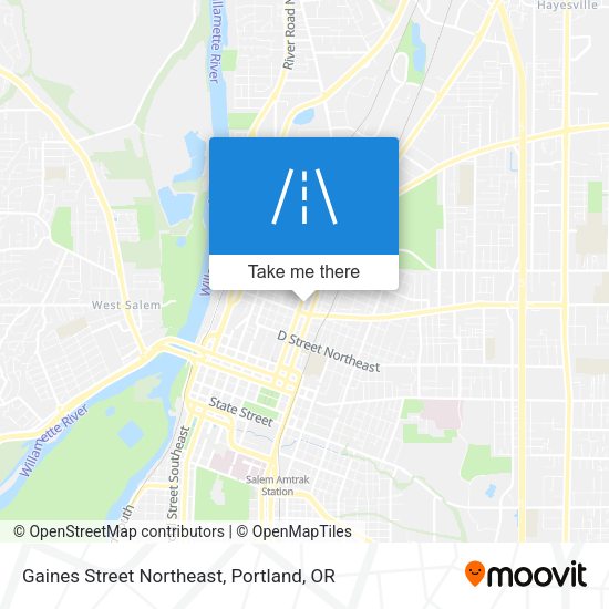 Gaines Street Northeast map