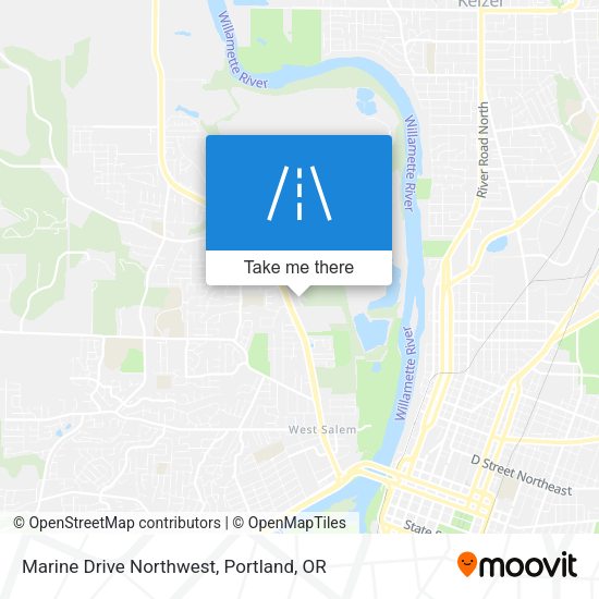 Marine Drive Northwest map