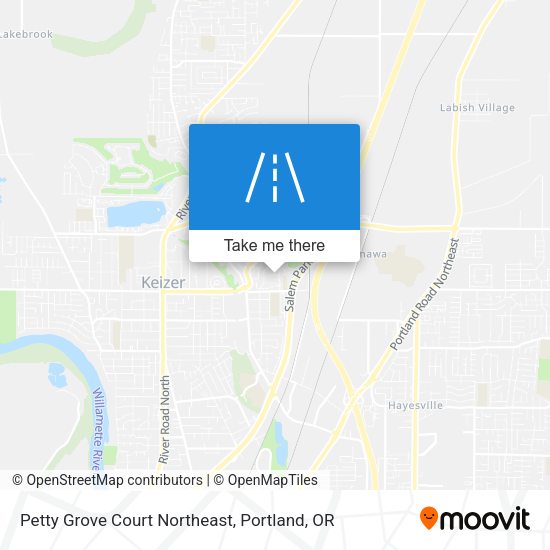 Mapa de Petty Grove Court Northeast
