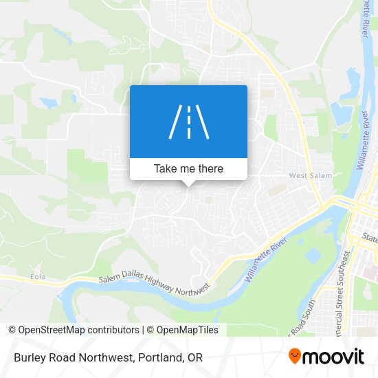 Burley Road Northwest map