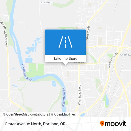 Crater Avenue North map