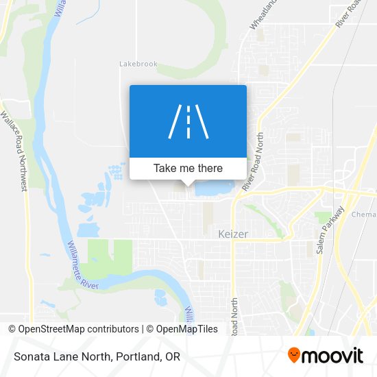 Mapa de Sonata Lane North