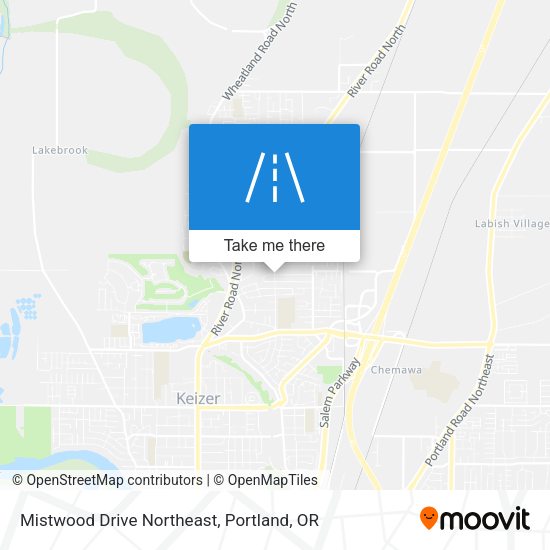 Mistwood Drive Northeast map