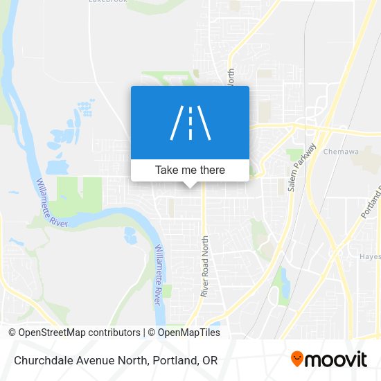 Churchdale Avenue North map