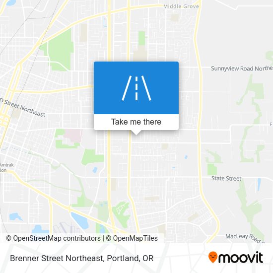Brenner Street Northeast map