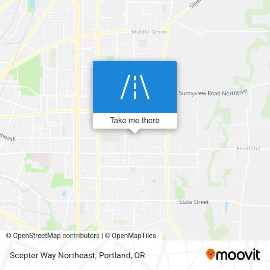 Scepter Way Northeast map