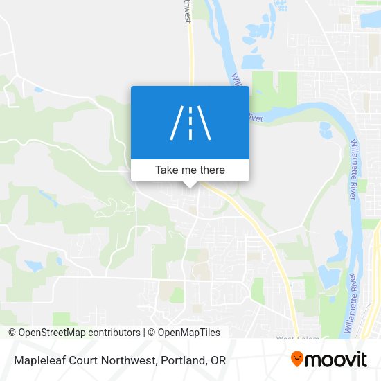 Mapleleaf Court Northwest map