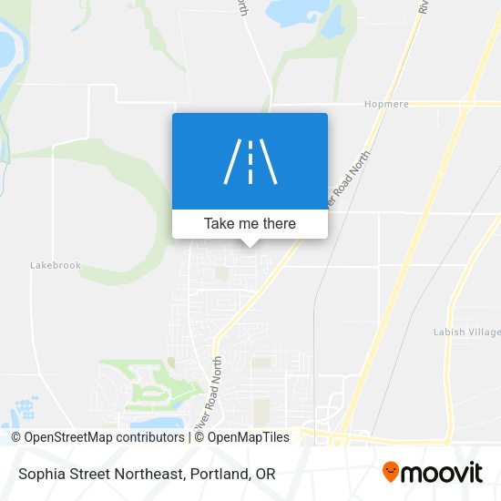 Sophia Street Northeast map