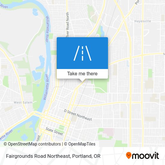 Fairgrounds Road Northeast map