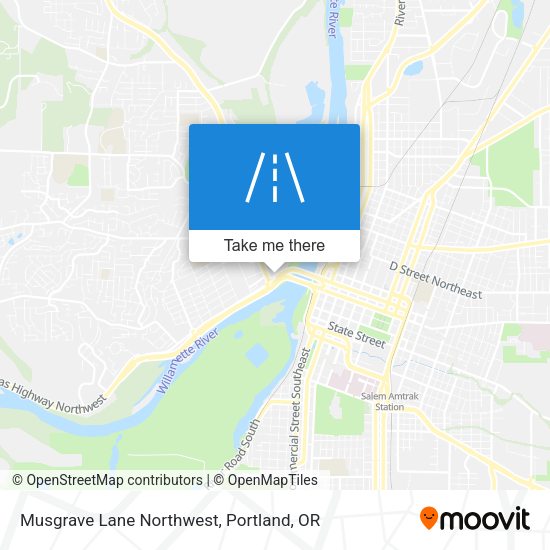 Musgrave Lane Northwest map