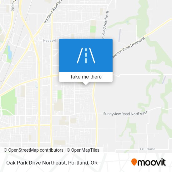 Oak Park Drive Northeast map
