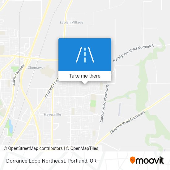 Dorrance Loop Northeast map