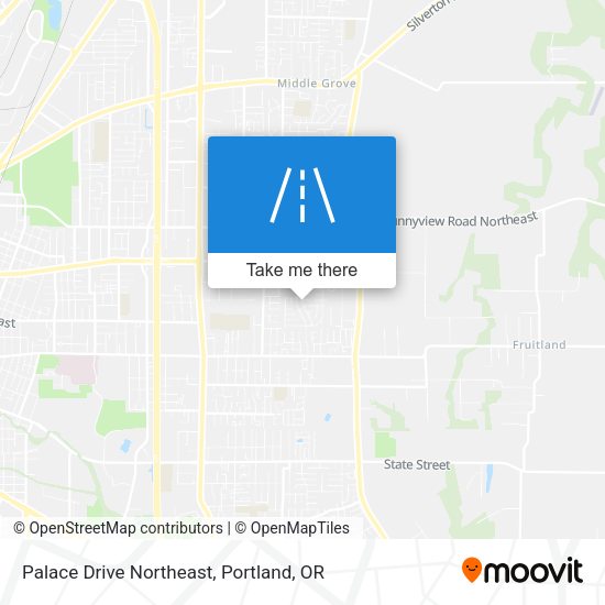 Palace Drive Northeast map