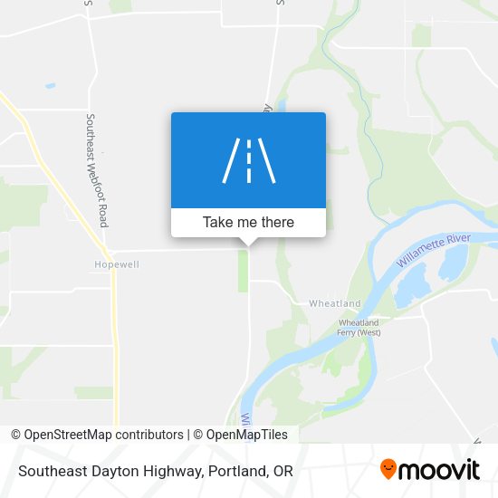 Southeast Dayton Highway map