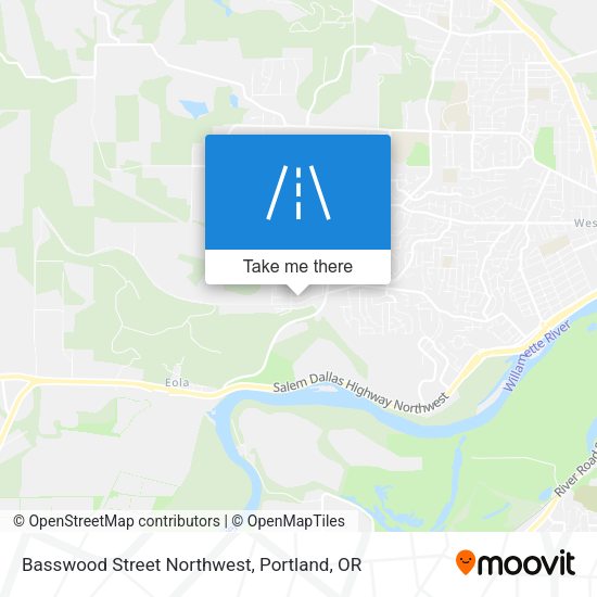 Mapa de Basswood Street Northwest