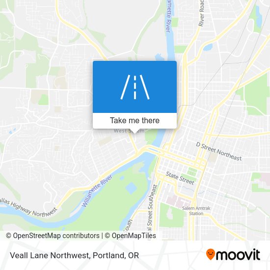 Veall Lane Northwest map