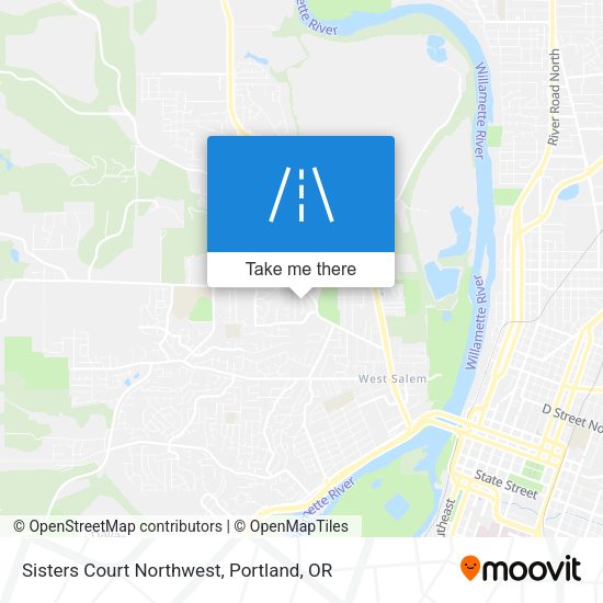 Sisters Court Northwest map