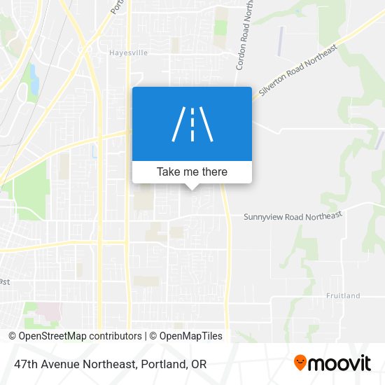 47th Avenue Northeast map