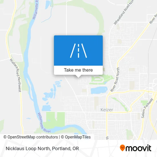 Nicklaus Loop North map