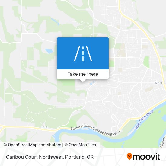 Mapa de Caribou Court Northwest