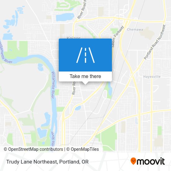 Trudy Lane Northeast map
