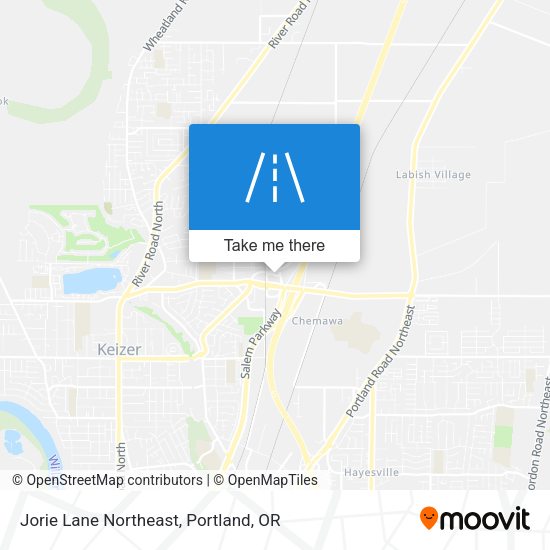 Jorie Lane Northeast map