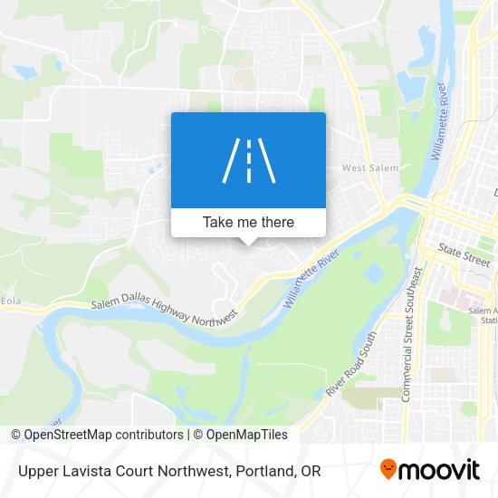 Mapa de Upper Lavista Court Northwest