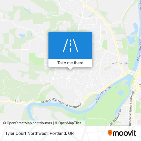 Tyler Court Northwest map
