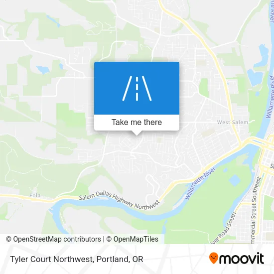 Tyler Court Northwest map