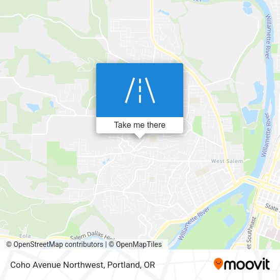 Coho Avenue Northwest map