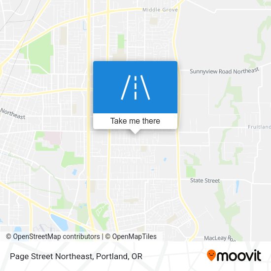 Page Street Northeast map