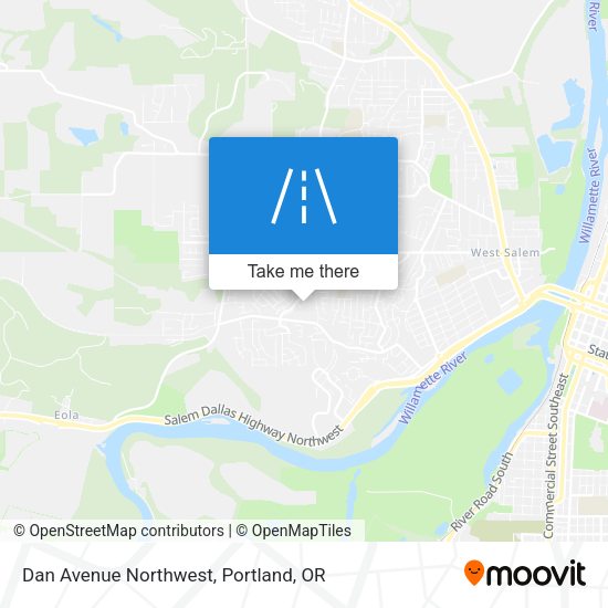 Dan Avenue Northwest map