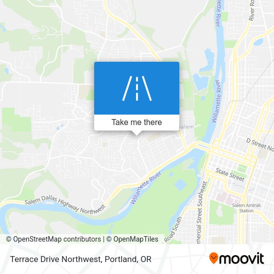 Terrace Drive Northwest map