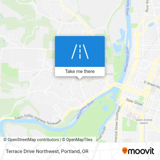 Terrace Drive Northwest map