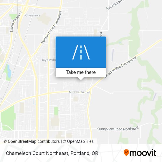 Chameleon Court Northeast map