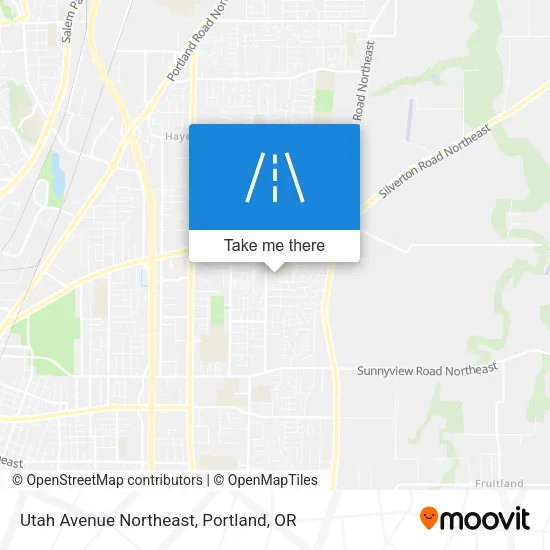 Utah Avenue Northeast map