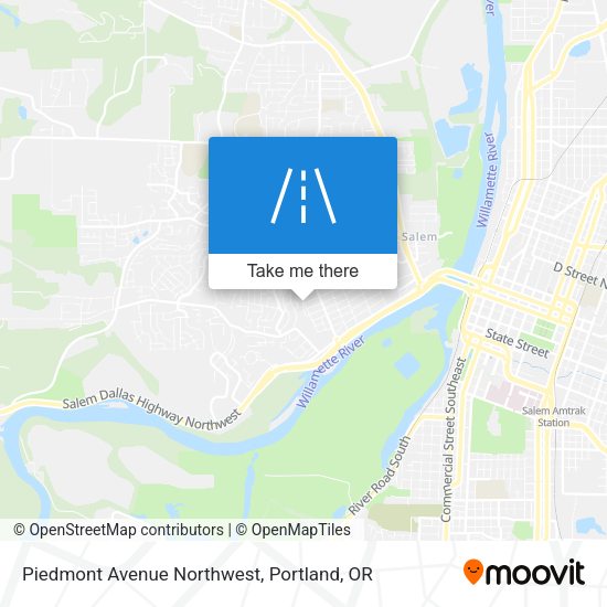Mapa de Piedmont Avenue Northwest