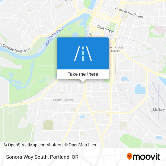 Sonora Way South map