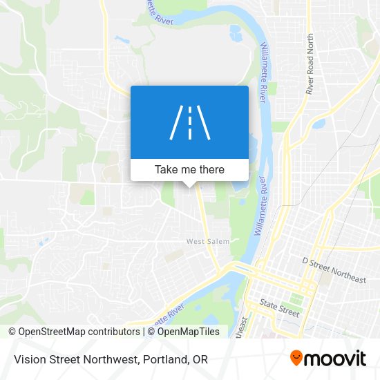 Vision Street Northwest map