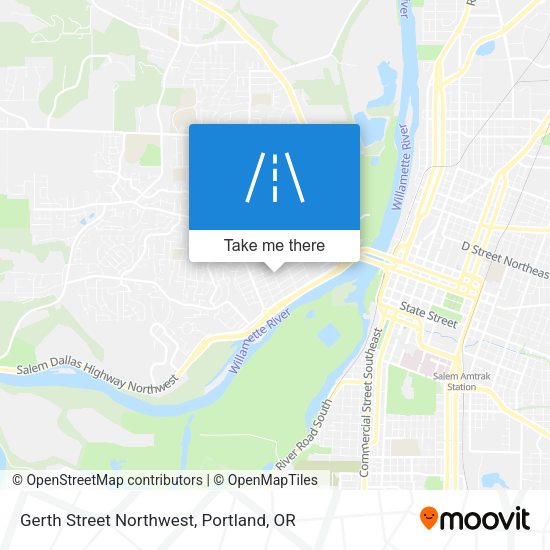 Mapa de Gerth Street Northwest