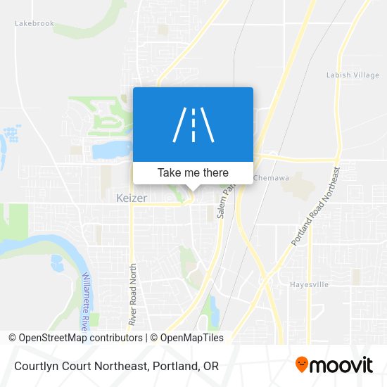 Mapa de Courtlyn Court Northeast