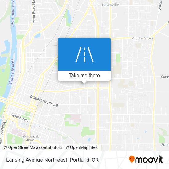 Lansing Avenue Northeast map