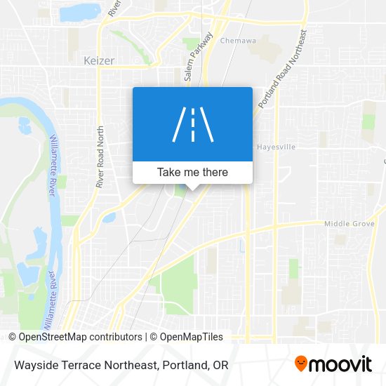 Mapa de Wayside Terrace Northeast
