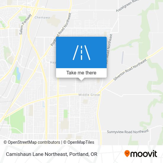 Camishaun Lane Northeast map
