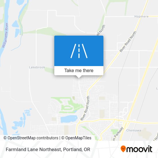 Farmland Lane Northeast map