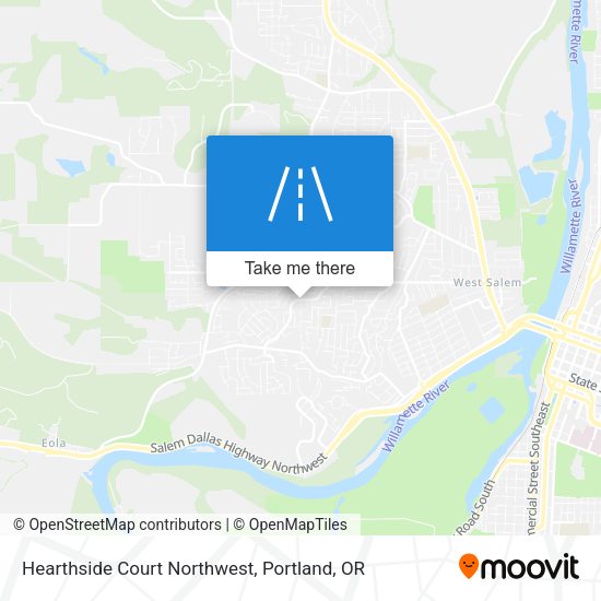 Mapa de Hearthside Court Northwest