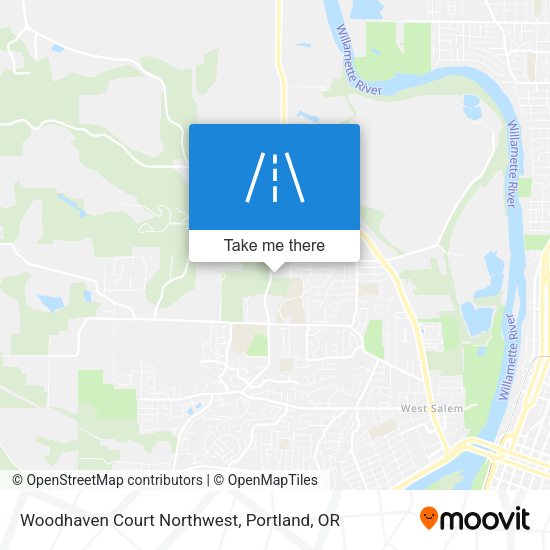 Mapa de Woodhaven Court Northwest